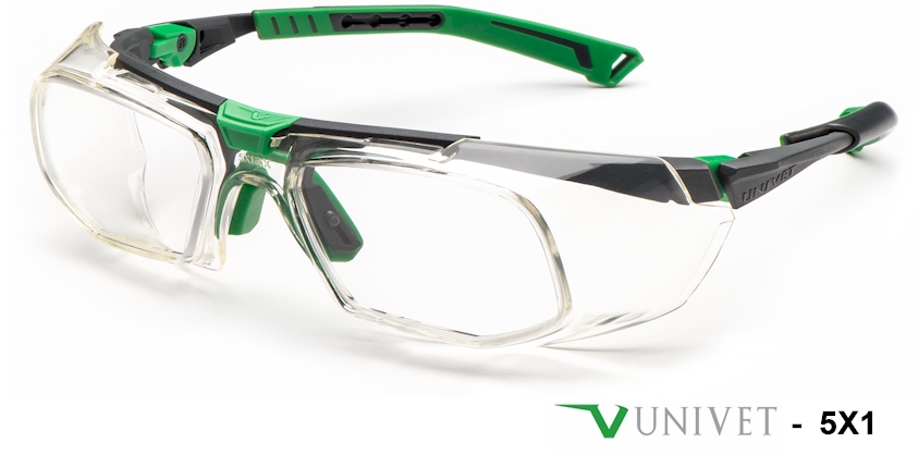 UNIVET 5X1 prescription safety glasses
