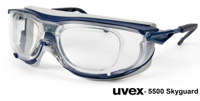 UVEX 5500 (Skyguard) with prescription insert