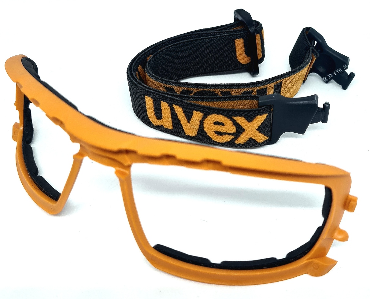 Uvex 5512 Tight fit kit (foam back & strap) Orange & Black